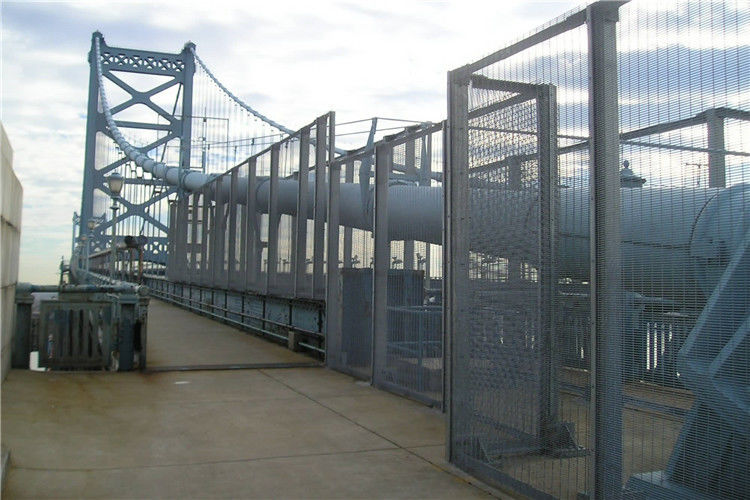 Powder Coated Sport Fence Anti Climb 358  Welded Wire Mesh Fence For Air Port