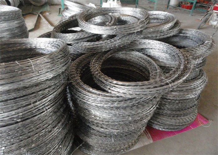Fence Razor Barbed Wire Fencing Barbs Coils Galvanized Sharp Barb Security Wire